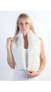 White rex fur scarf